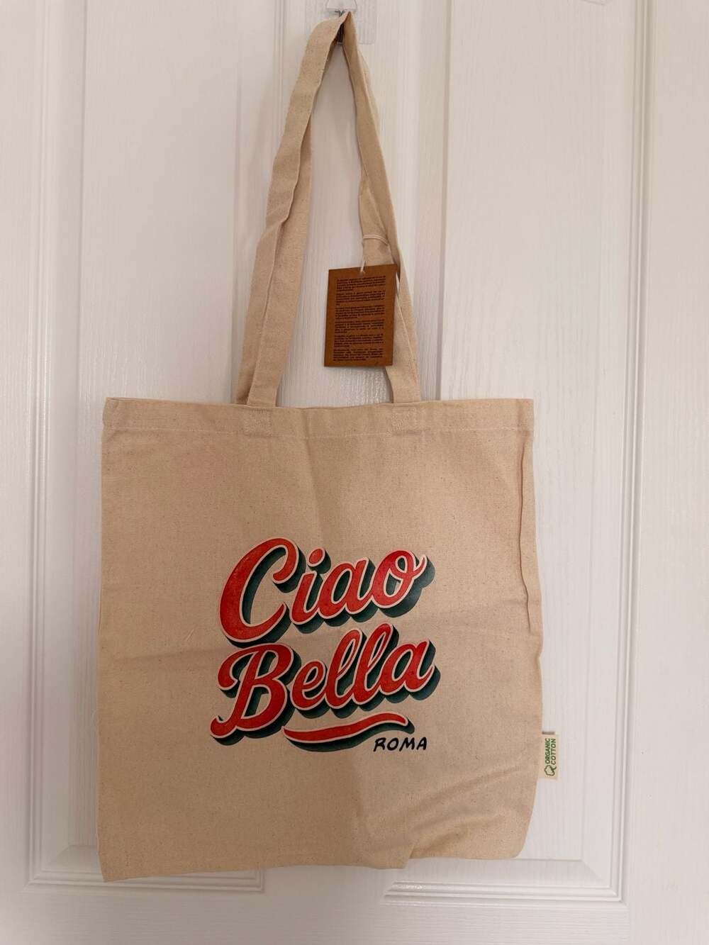 Keon 1650 Ciao Bella Roma Organic Cotton Tote Bag